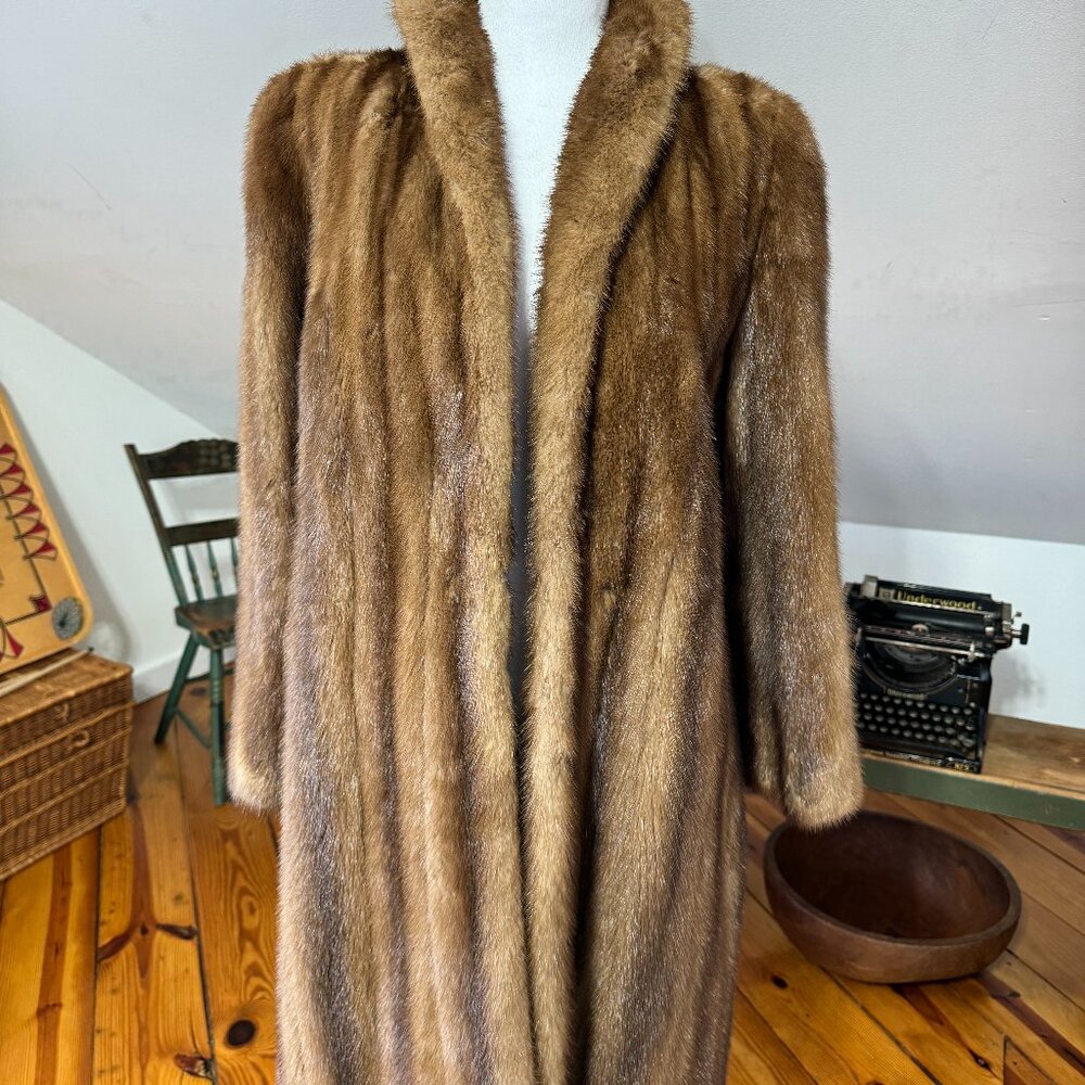 Maximillan  brown mink coat, from Bonwit Teller Vintage sz Medium